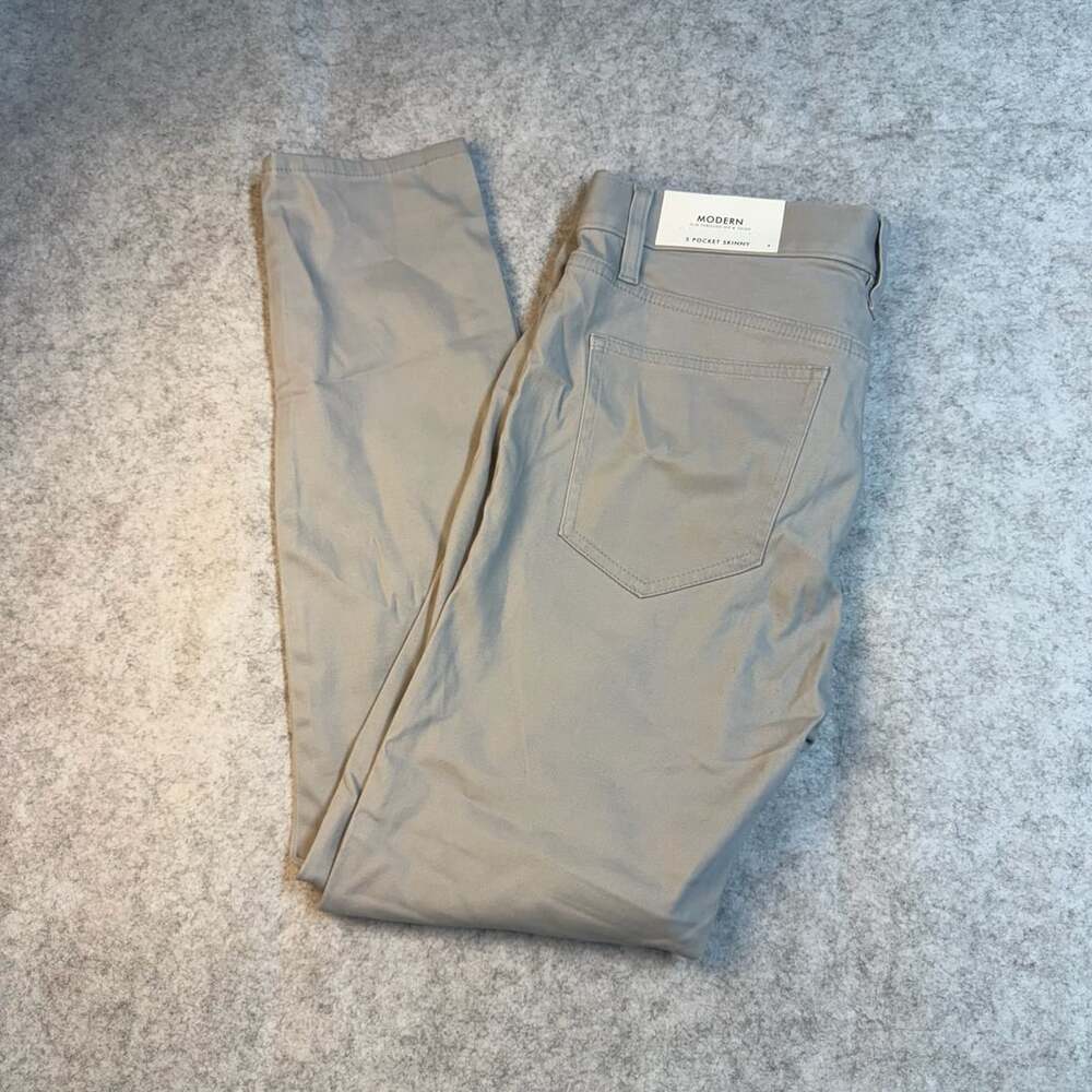 Ann Taylor Factory Modern 5 Pocket Skinny Size 8 Beige Pants